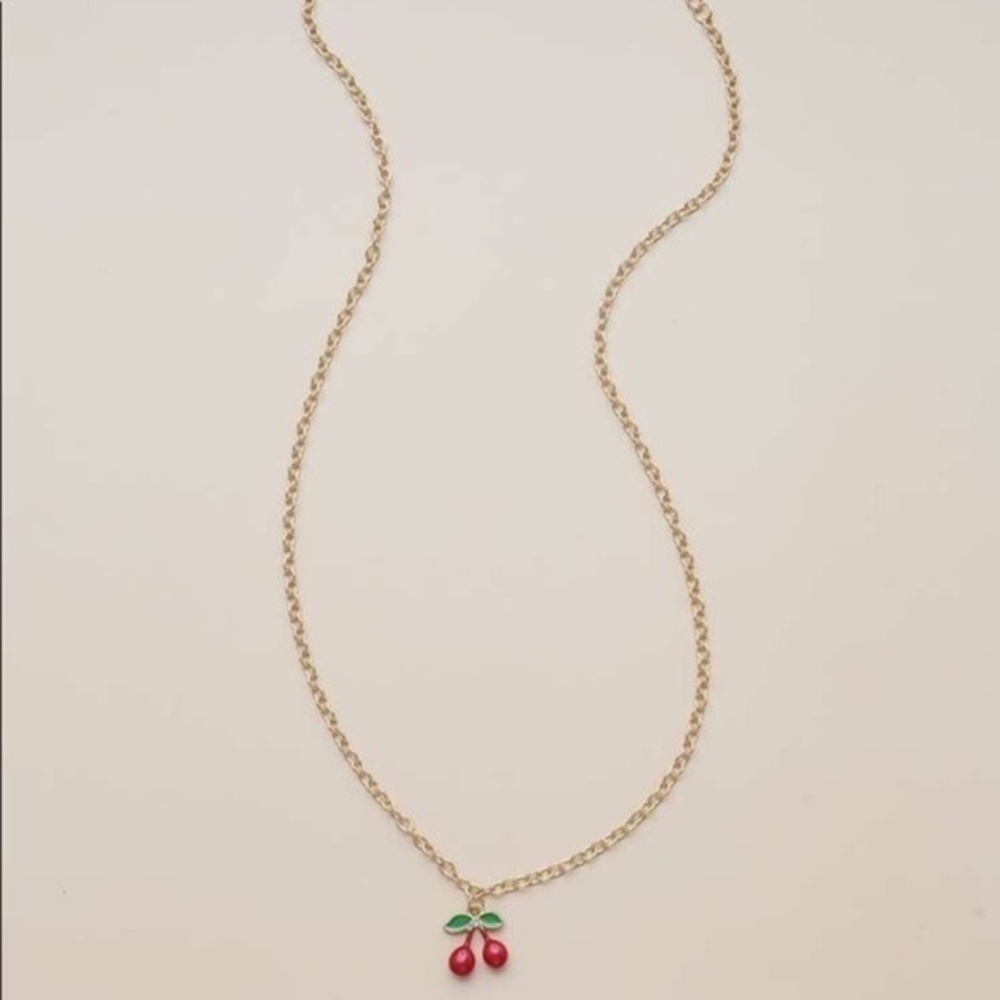 3/$30 🍒 Cherry Charm Necklace - Picture 2 of 4